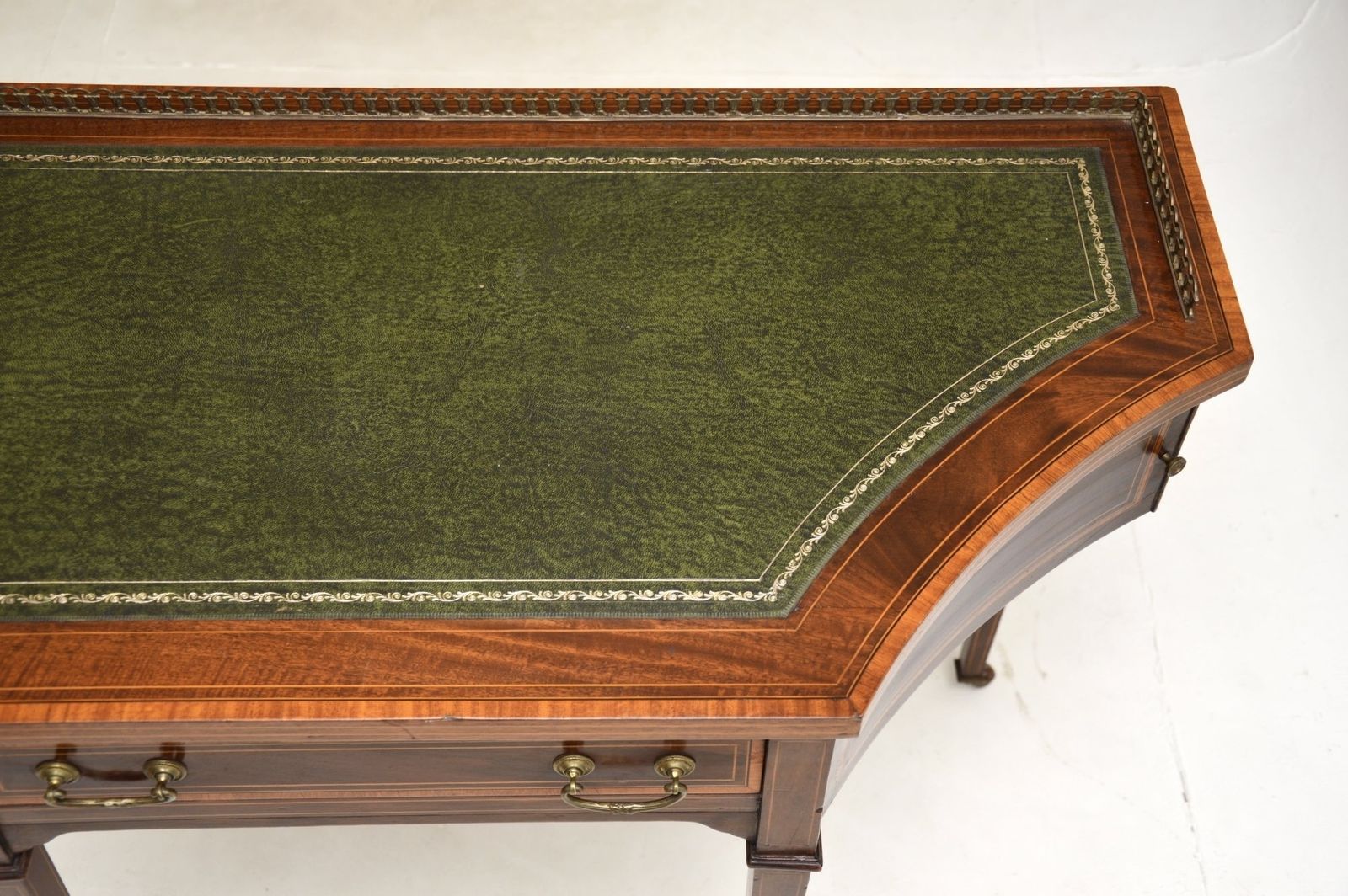 Antique Edwardian Inlaid Mahogany Writing Table / Desk photo 1268.0
