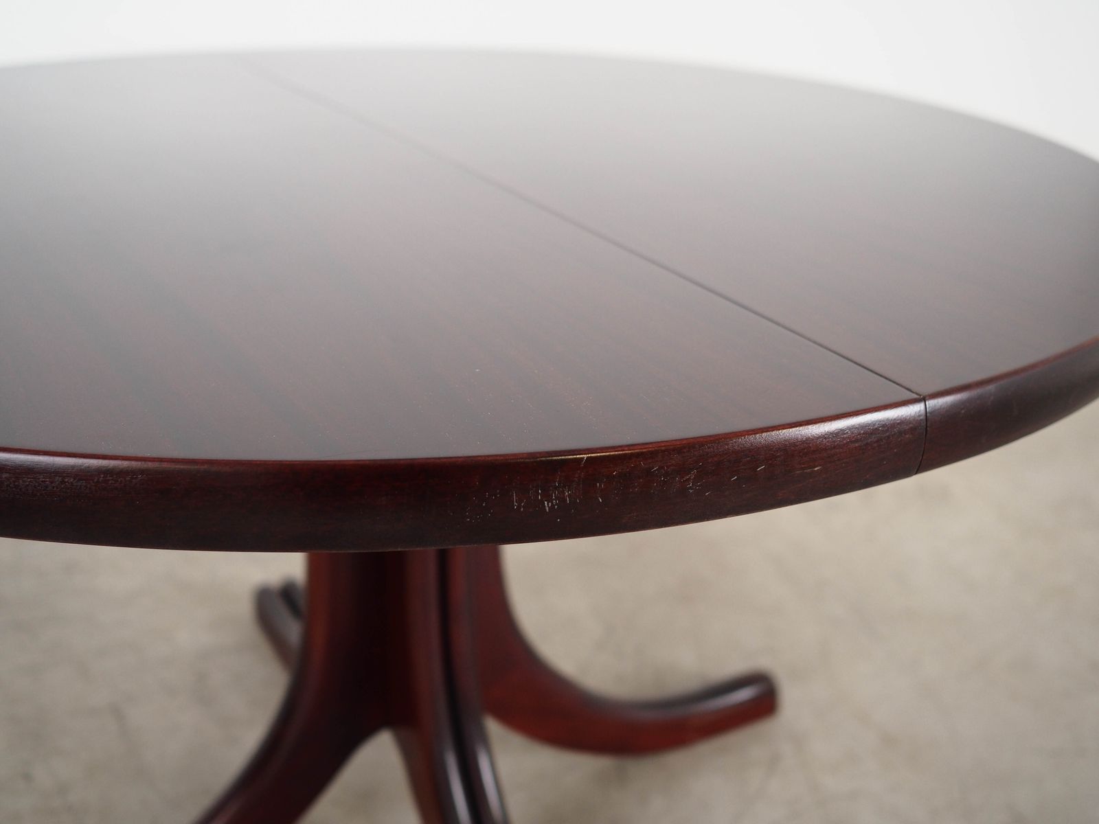 Round Mahogany Table, Danish Design, 1970s, Manufactured In Denmark photo 2069.0
