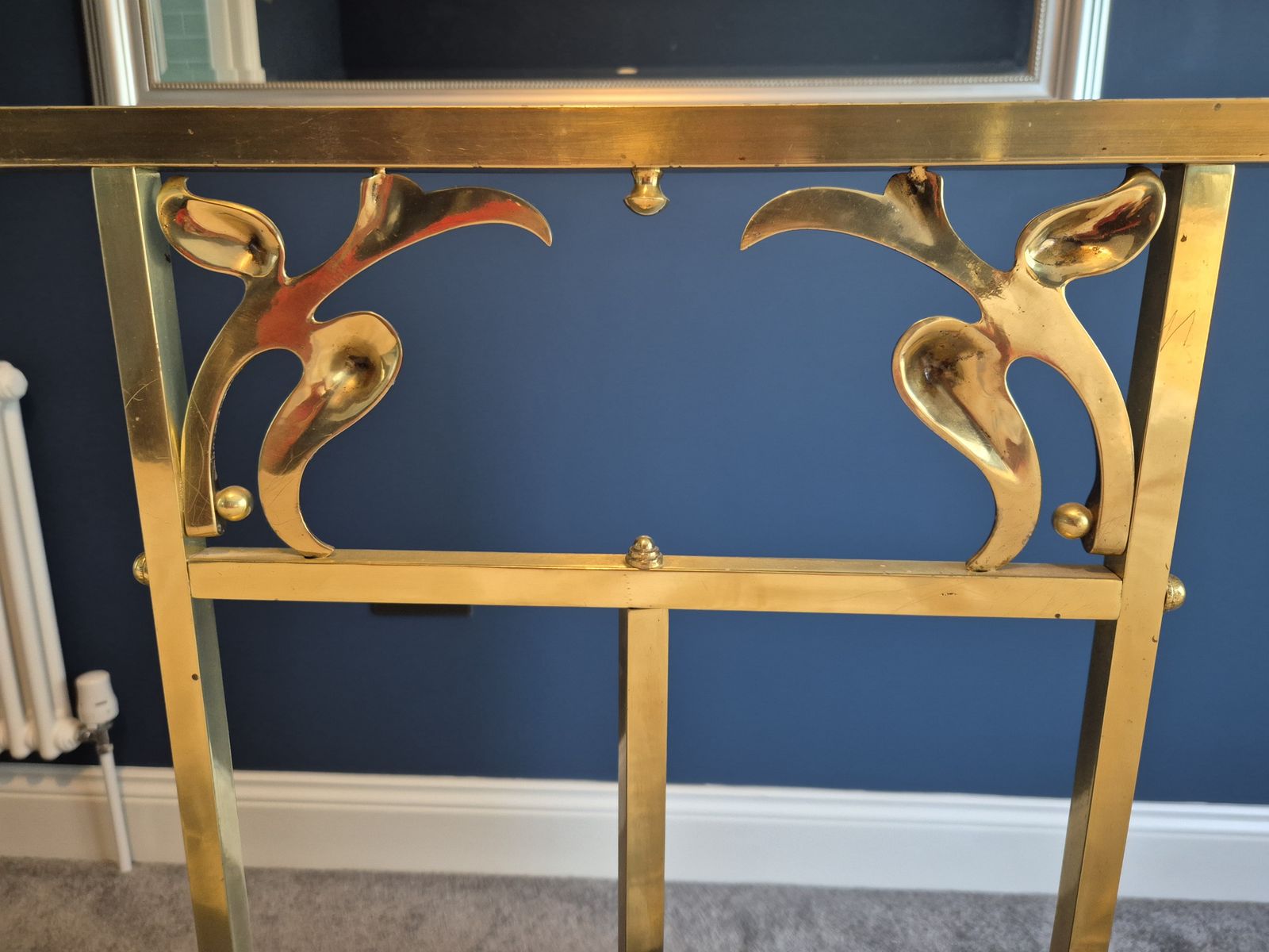 Antique James Shoolbred & Co Kingsize Brass Bed F W/ John Lewis Ortho Mattress photo 1395.0