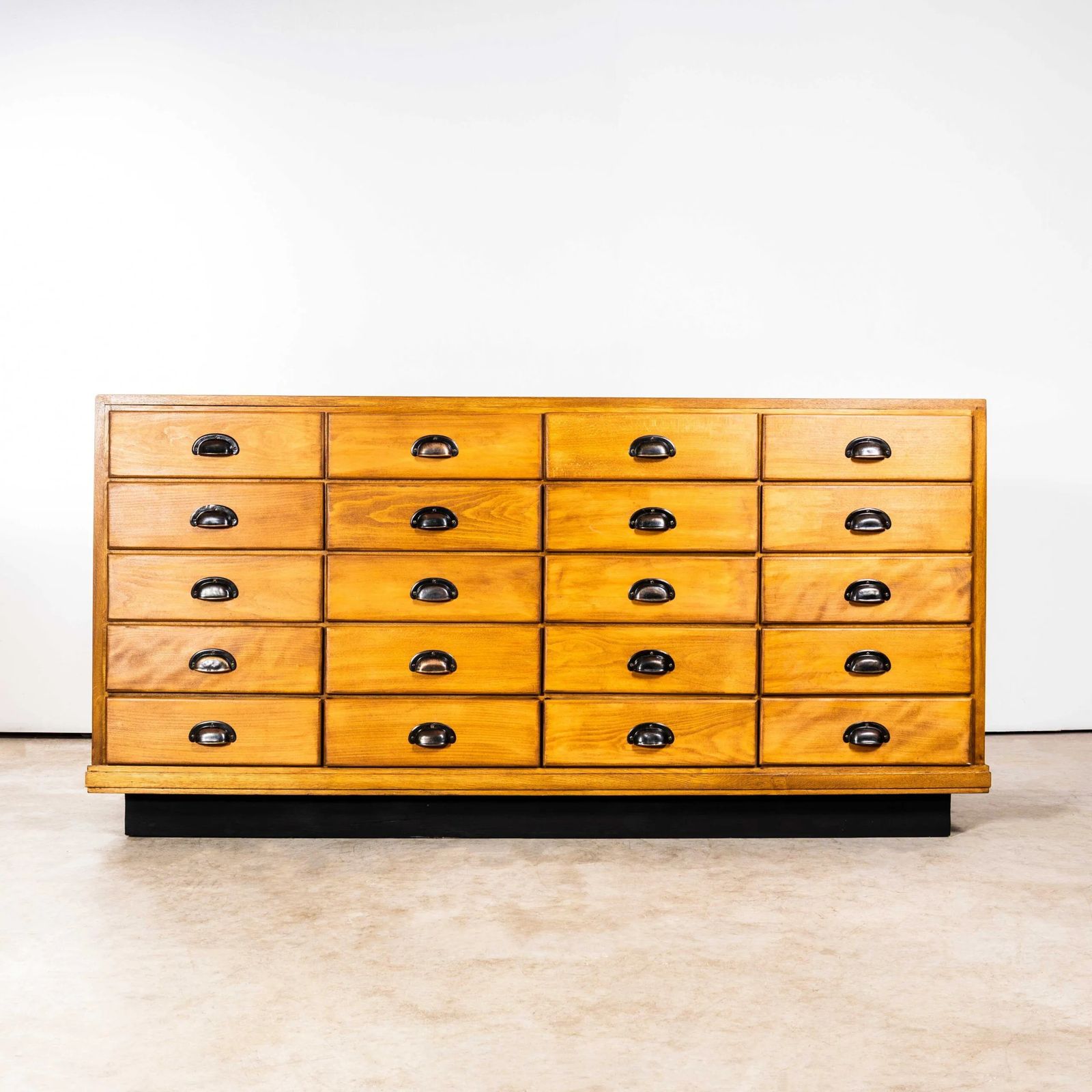 1950’s English Oak Haberdashery Cabinet – Twenty Drawer photo furniture