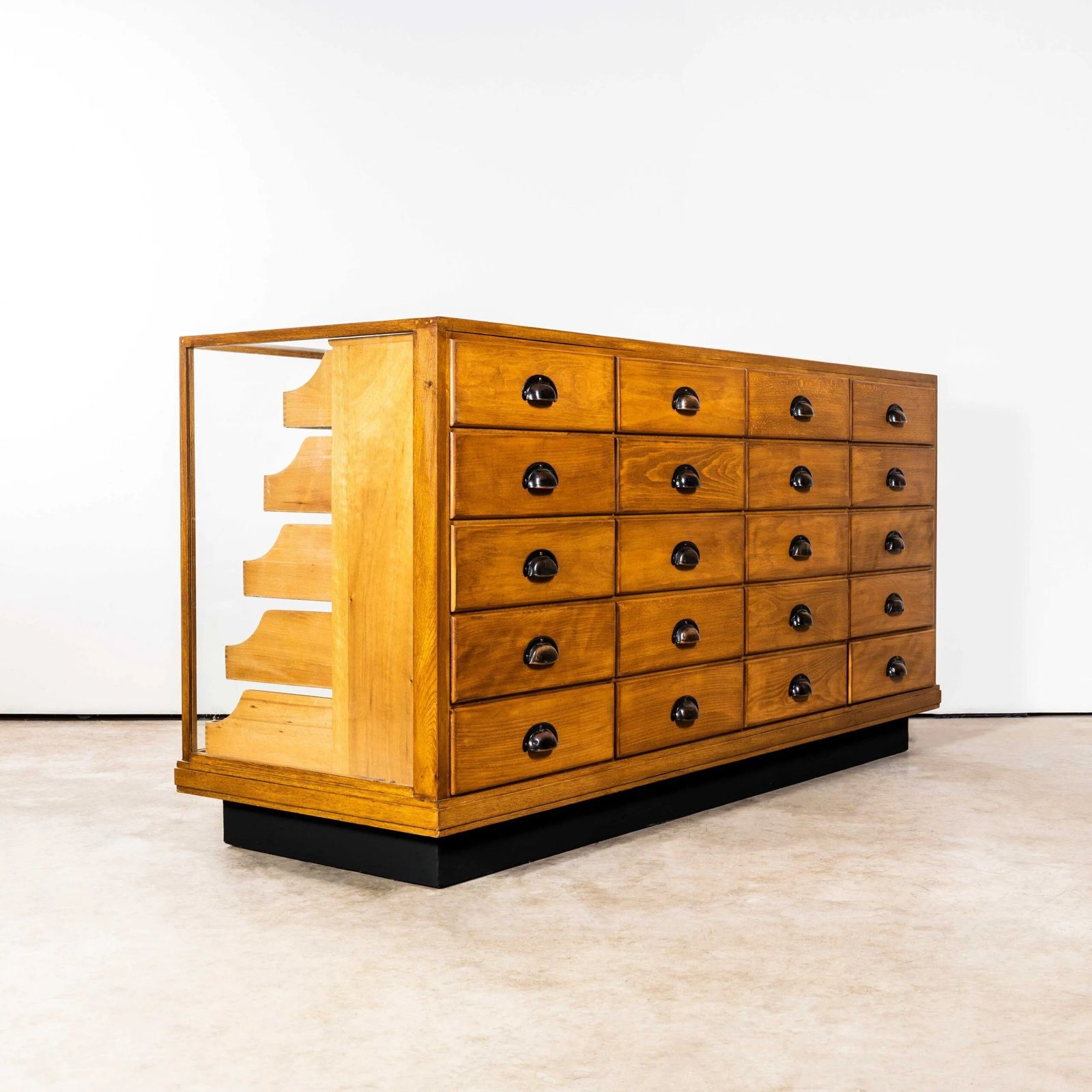 1950’s English Oak Haberdashery Cabinet – Twenty Drawer photo 2640.0