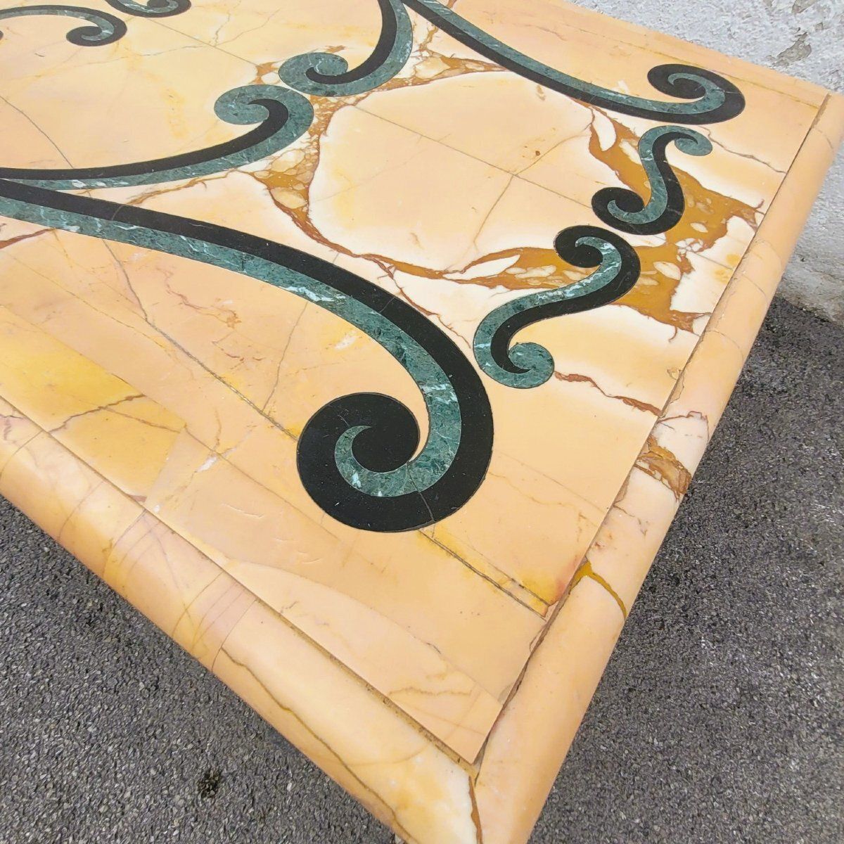 Important Coffee Table In Marble And Gilded Wood, Late 19th/Early 20th Century photo furniture