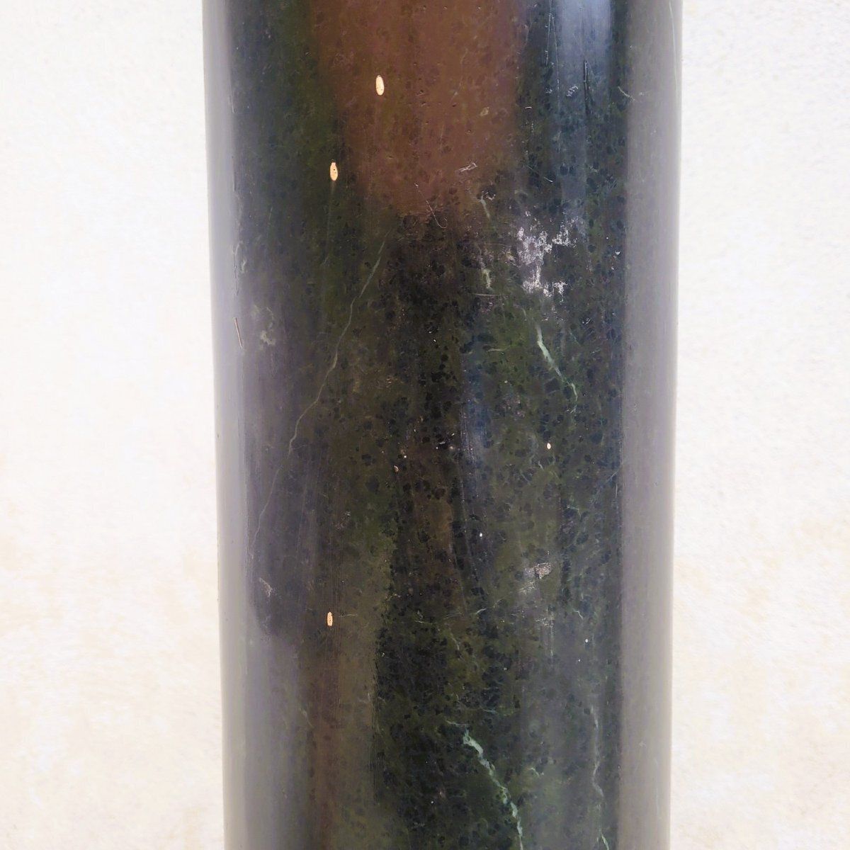 Pair Of Green Marble Columns, H190cm, 19th Century photo Home Decor