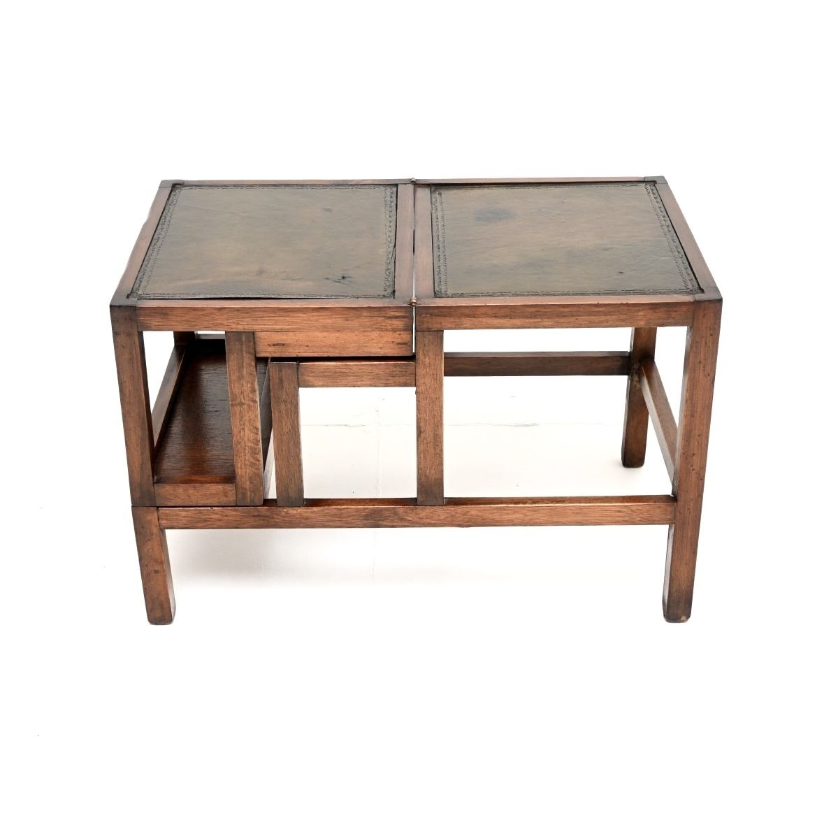 Antique Mahogany Metamorphic Coffee Table / Library Steps photo for sale