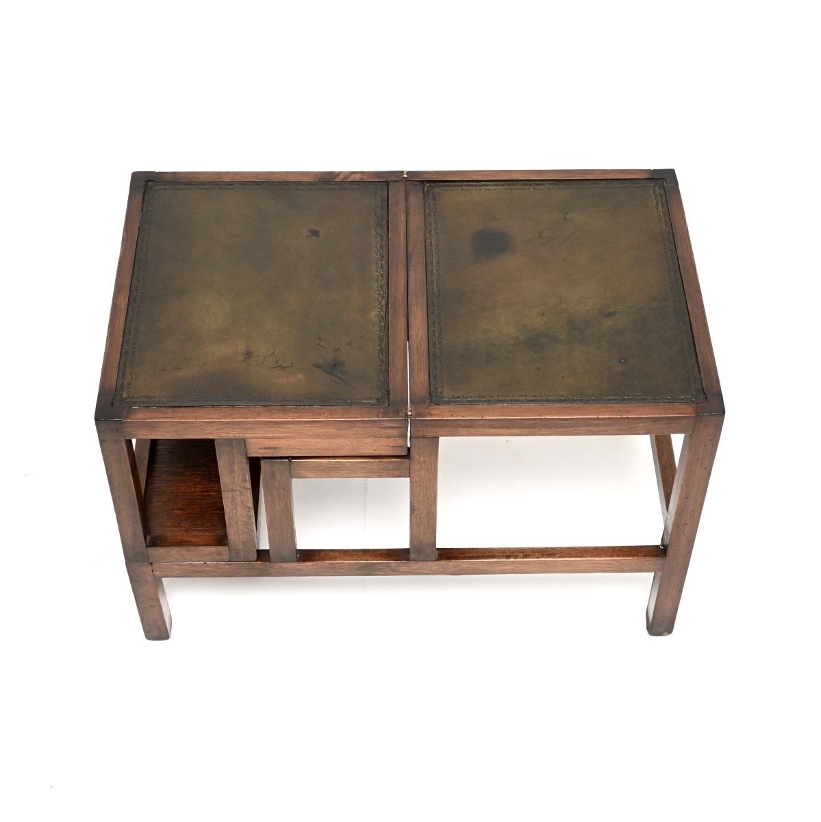 Antique Mahogany Metamorphic Coffee Table / Library Steps photo 1105.0
