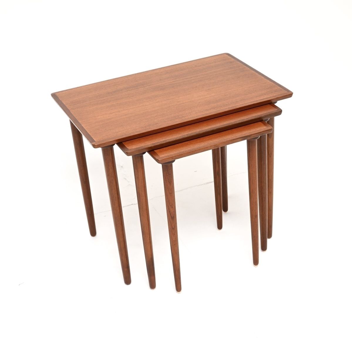 Danish Vintage Teak Nest Of Three Tables photo Furniture