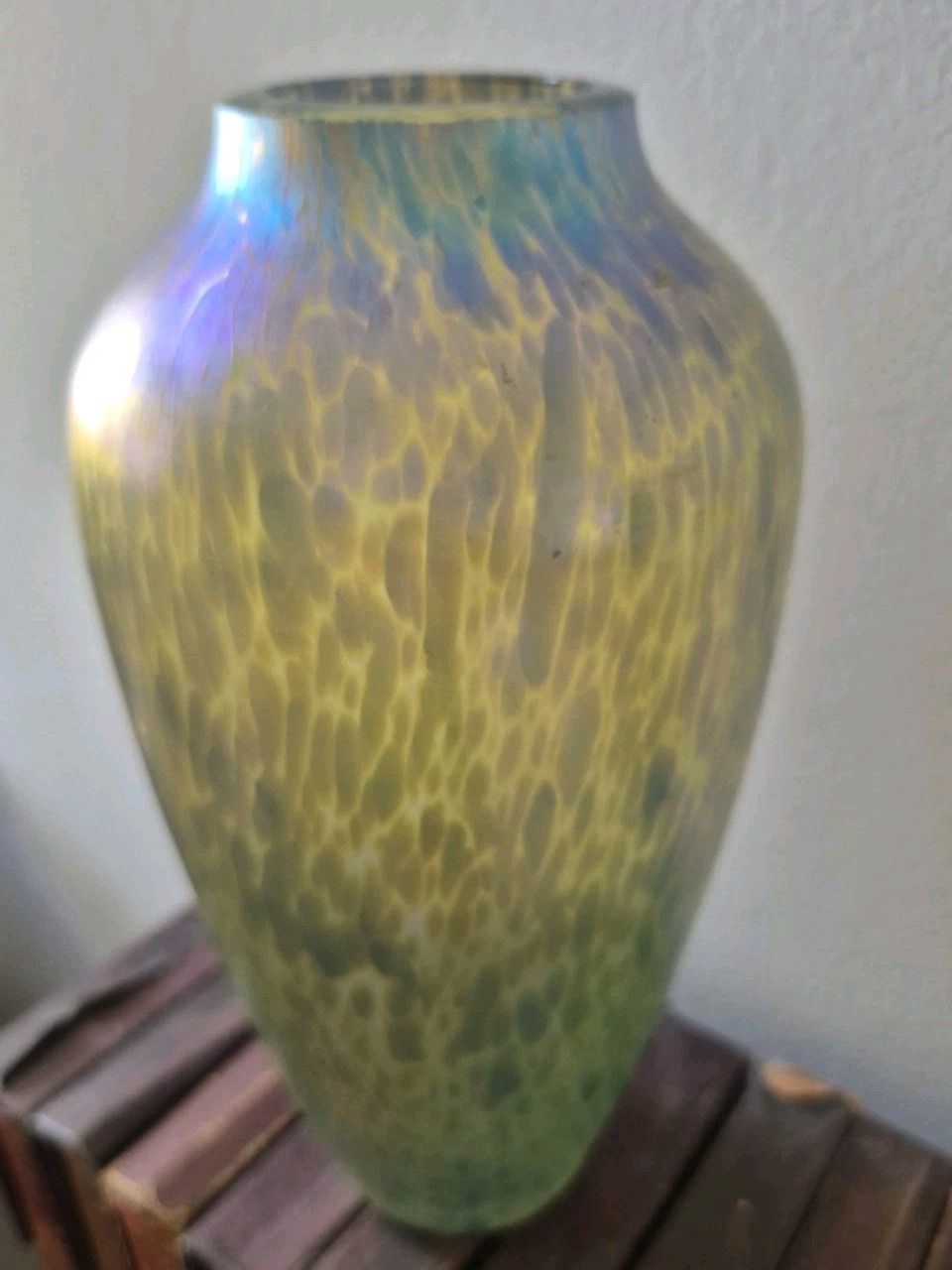 photo vinterior Very Rare Loetz Papillon Iridescent Glass Vase Art Nouveau Bohemian 20cm Tall