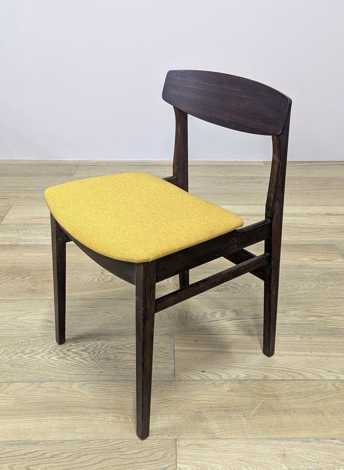 Set Of Four 1960's Beautility Teak Dining Chairs   New Upholstery photo Furniture