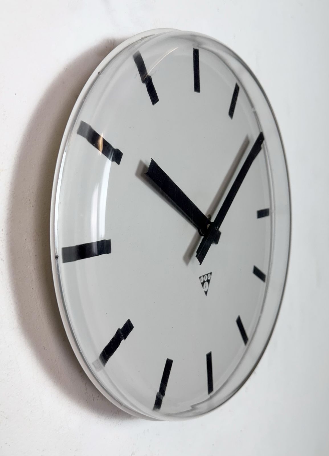 Vintage Office Wall Clock From Pragotron, 1980s photo 249.0