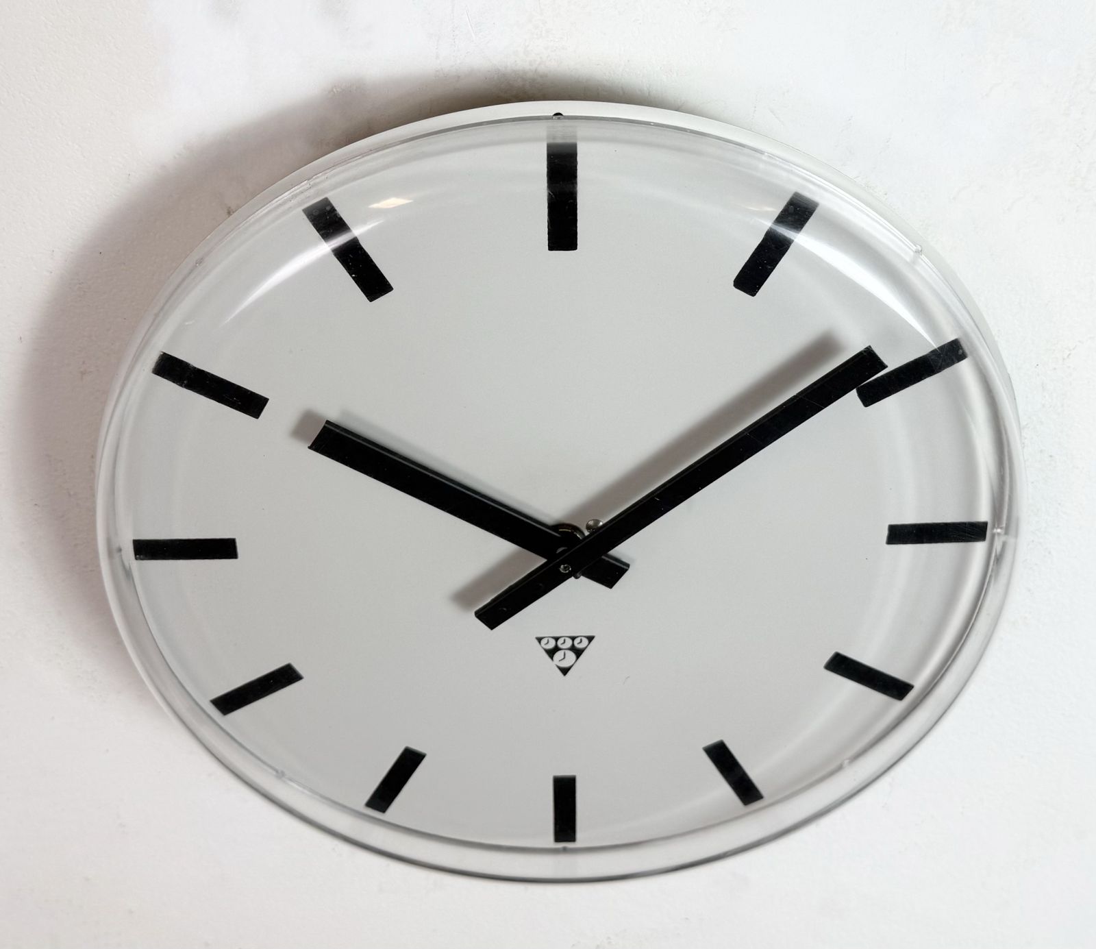 Vintage Office Wall Clock From Pragotron, 1980s photo vinterior
