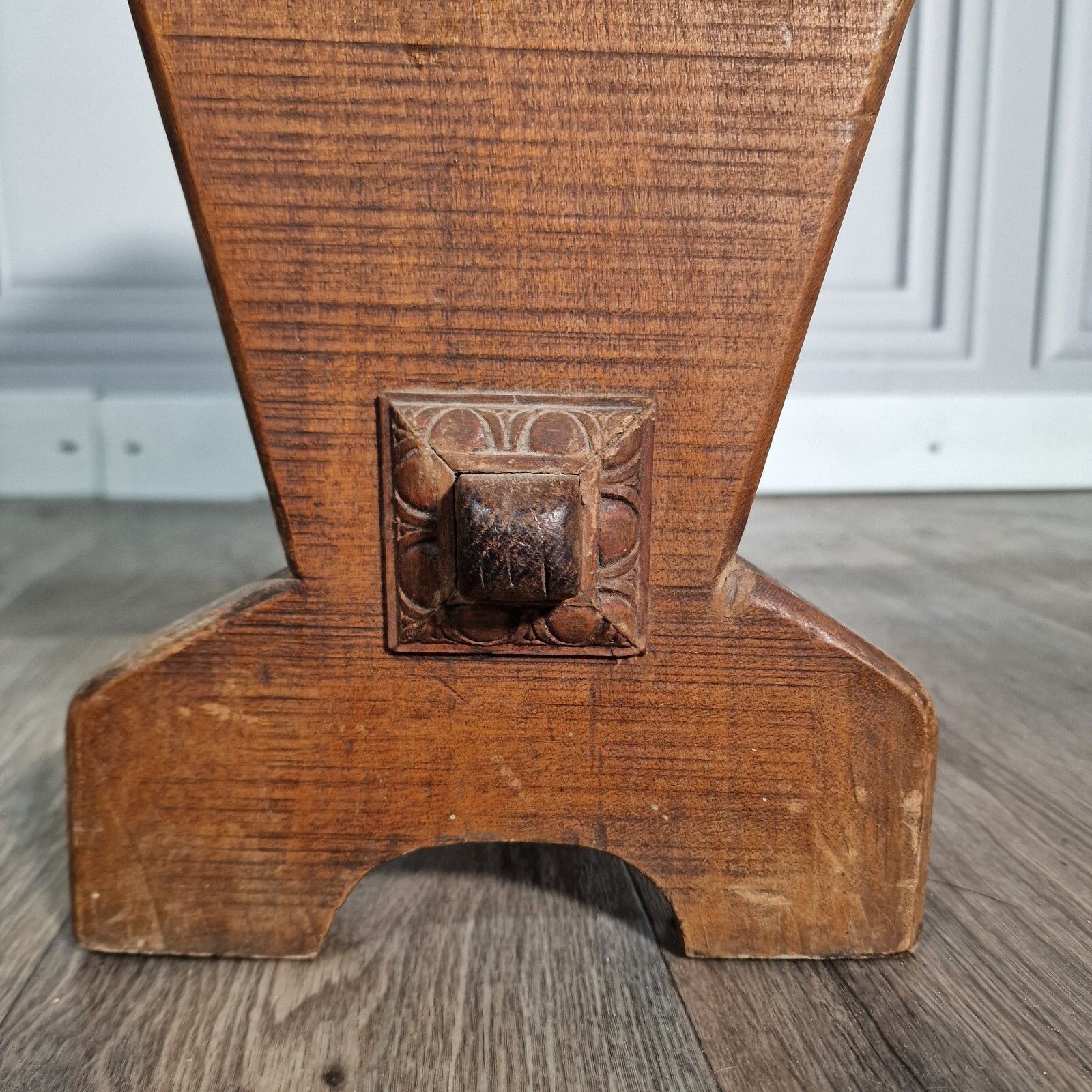 photo buy Antique Oak Side Table Arts & Crafts Refectory Style Occasional Coffee