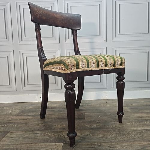 Antique Mahogany Side Chair 19th Century William IV Period Bedroom Dining Carved photo furniture