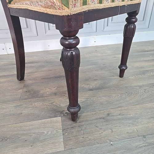 Antique Mahogany Side Chair 19th Century William IV Period Bedroom Dining Carved photo 100.0