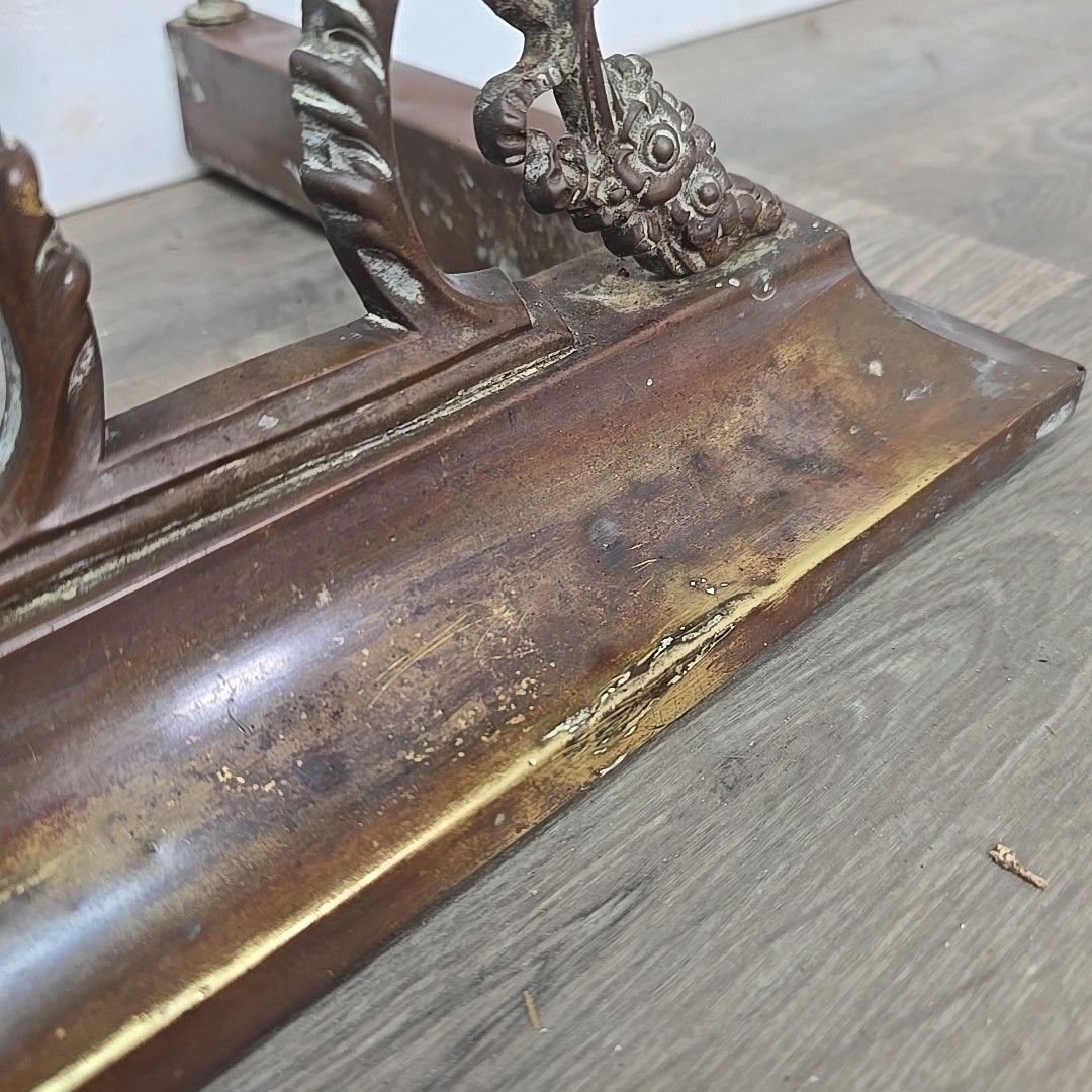 Home Fixtures Antique Fireplace Fender Kerb Hearth Fire Side  Neoclassical Detail Casting photo
