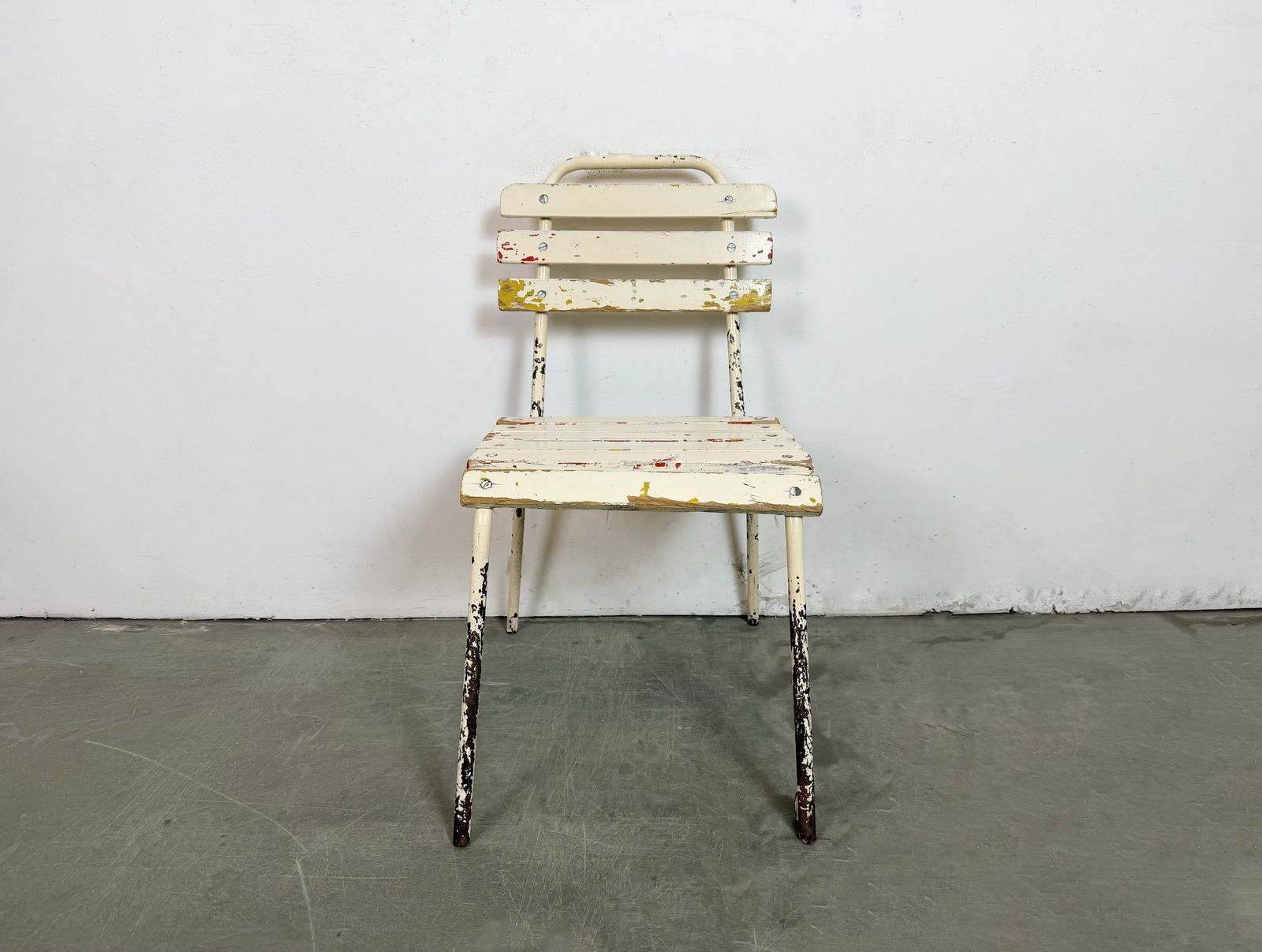 Vintage Beige Chair, 1960s, Iron photo furniture