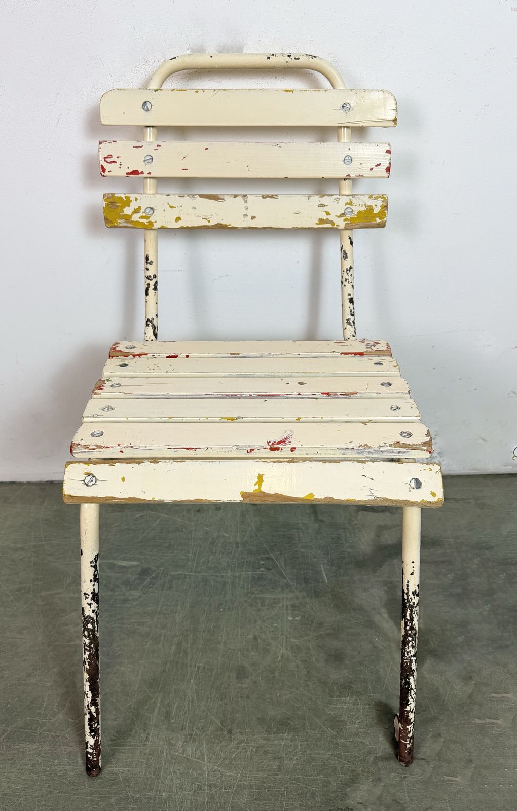 Vintage Beige Chair, 1960s, Iron photo Garden Furniture