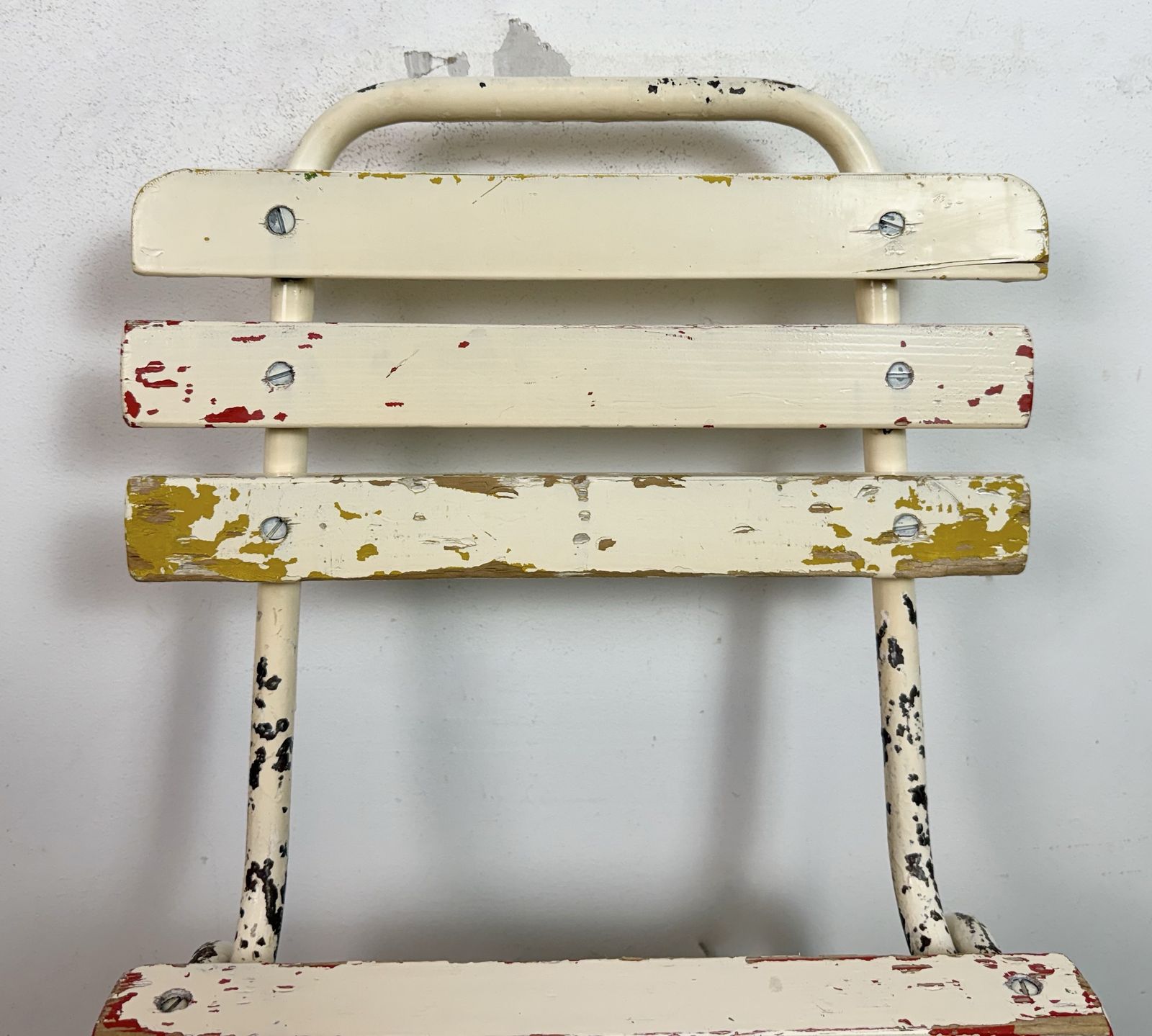 Vintage Beige Chair, 1960s, Iron photo vinterior