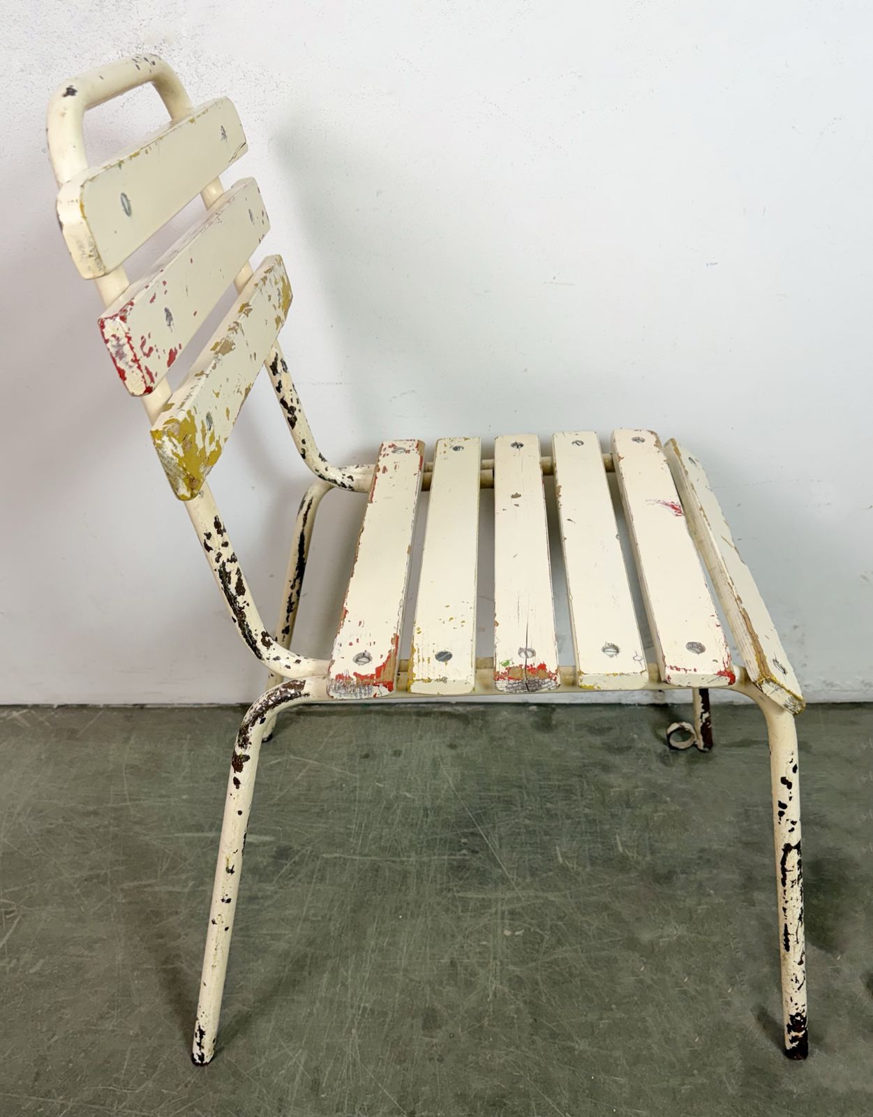 photo for sale Vintage Beige Chair, 1960s, Iron