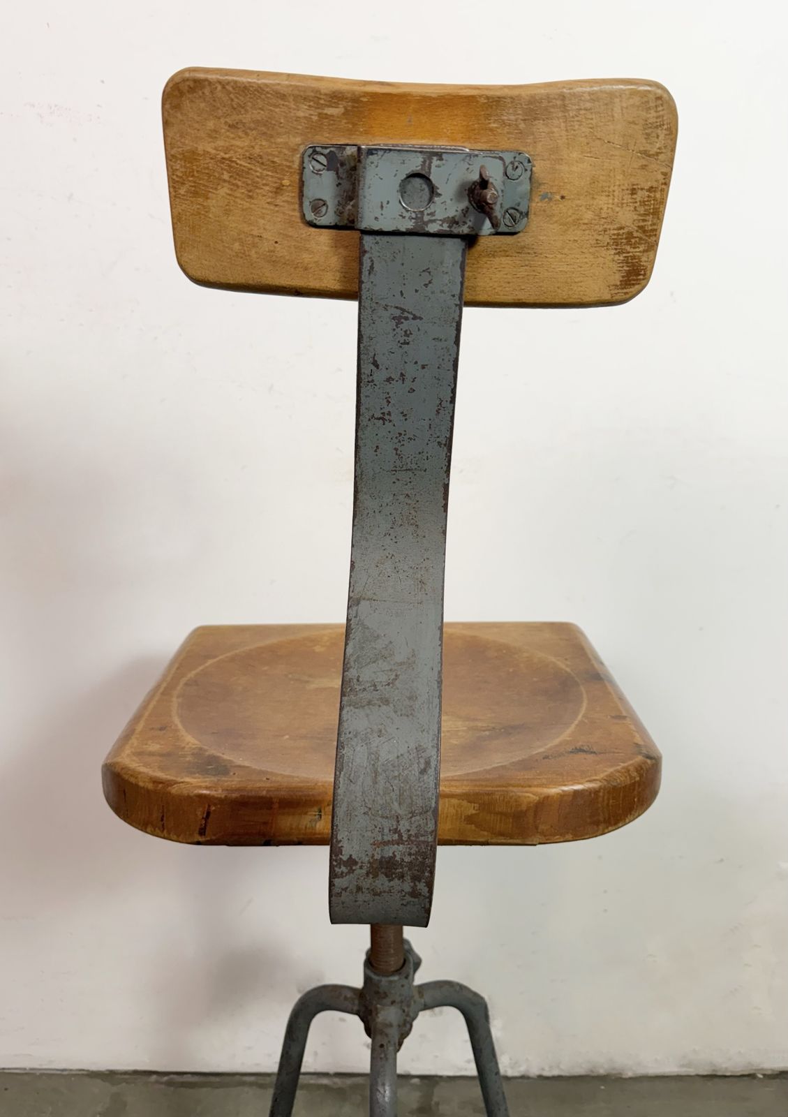 photo vintage Industrial Factory Swivel Chair, 1950s