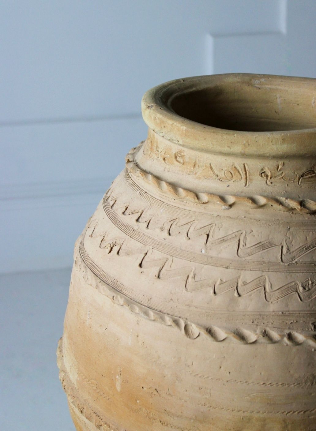 Xl Hand Thrown Terracotta Pot, Mid 20th Century photo for sale