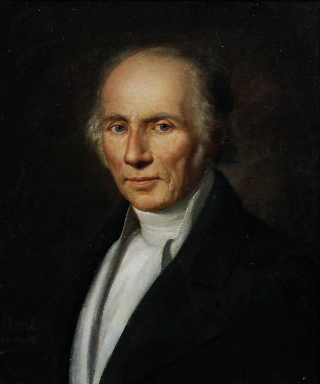 Storch German School 1887 Oil, Portrait Of A Gentleman photo furniture