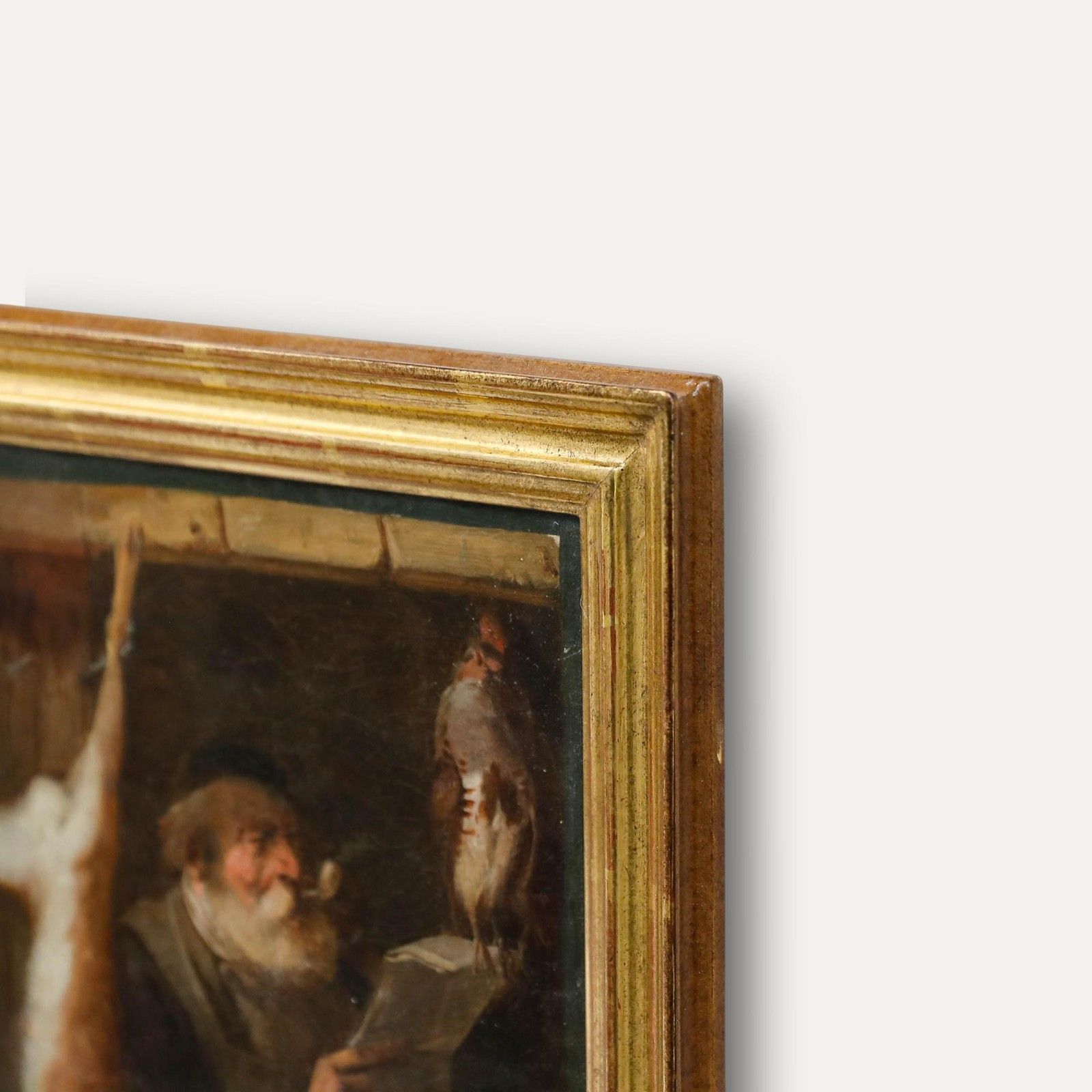 Meno Muhlig (1823 1873) Framed Mid 19th Century Oil, Der Wildbretverkaufer photo 550.0