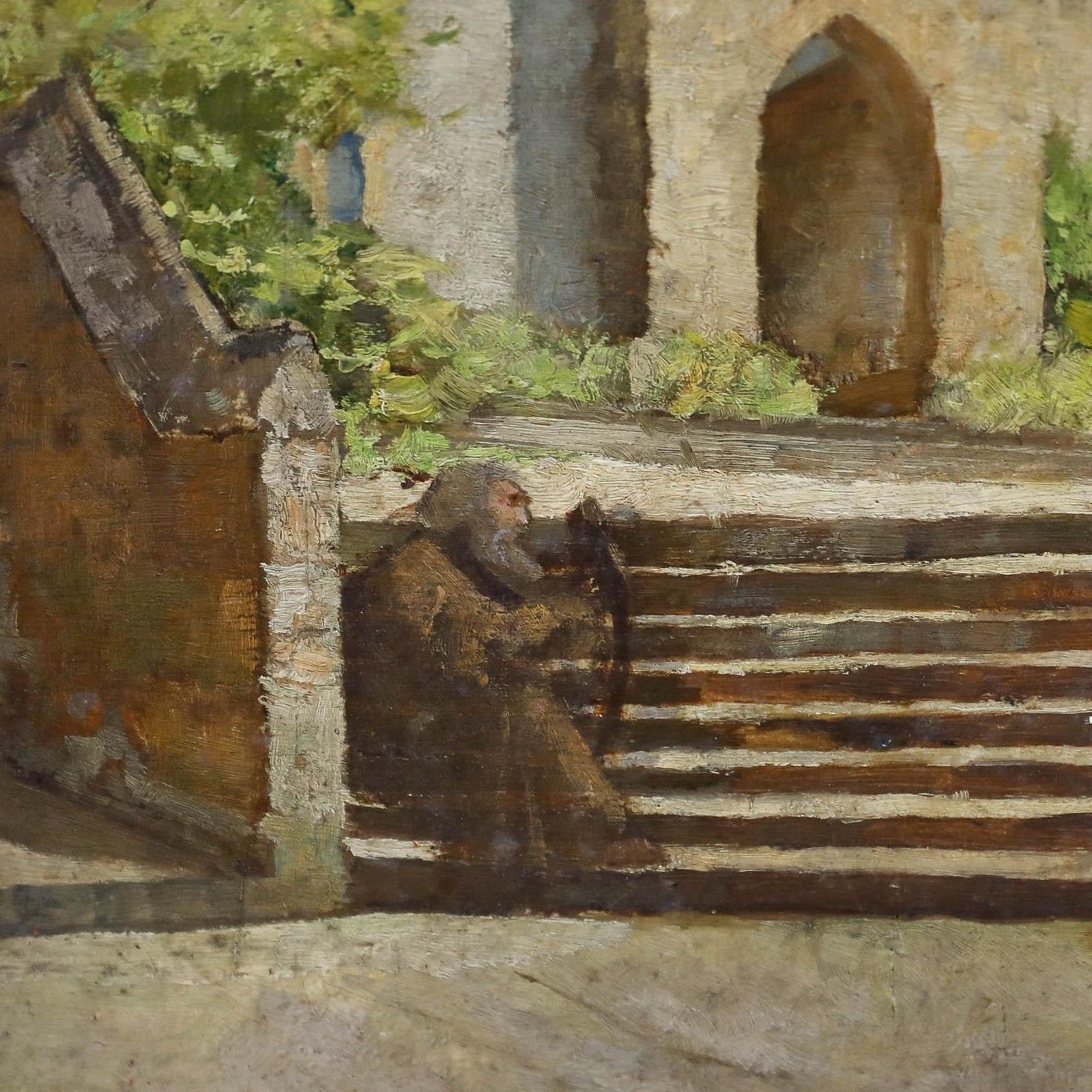 Follower Of Byam Shaw (1872 1919) Framed Oil, The Blind Harper photo Art