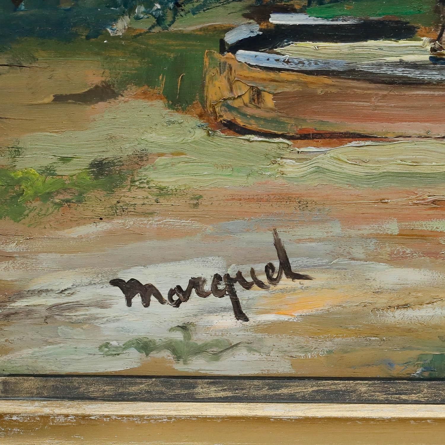 Manner Of Albert Marquet (1875 1947) Mid 20th Century Oil, Cows At The Trough photo buy