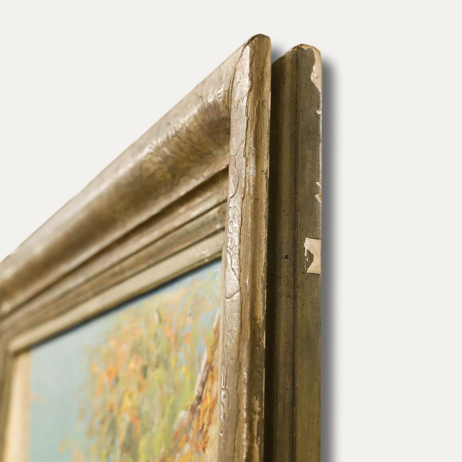Maurice De Benedetti (1880 1946) 1936 Oil, Street Scene In Aspremont photo vinterior