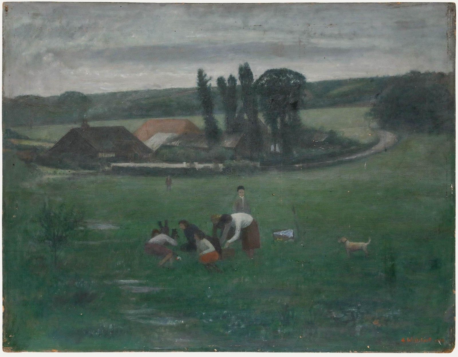 George Weissbort (1928 2013) 1959 Oil, The Playing Fields