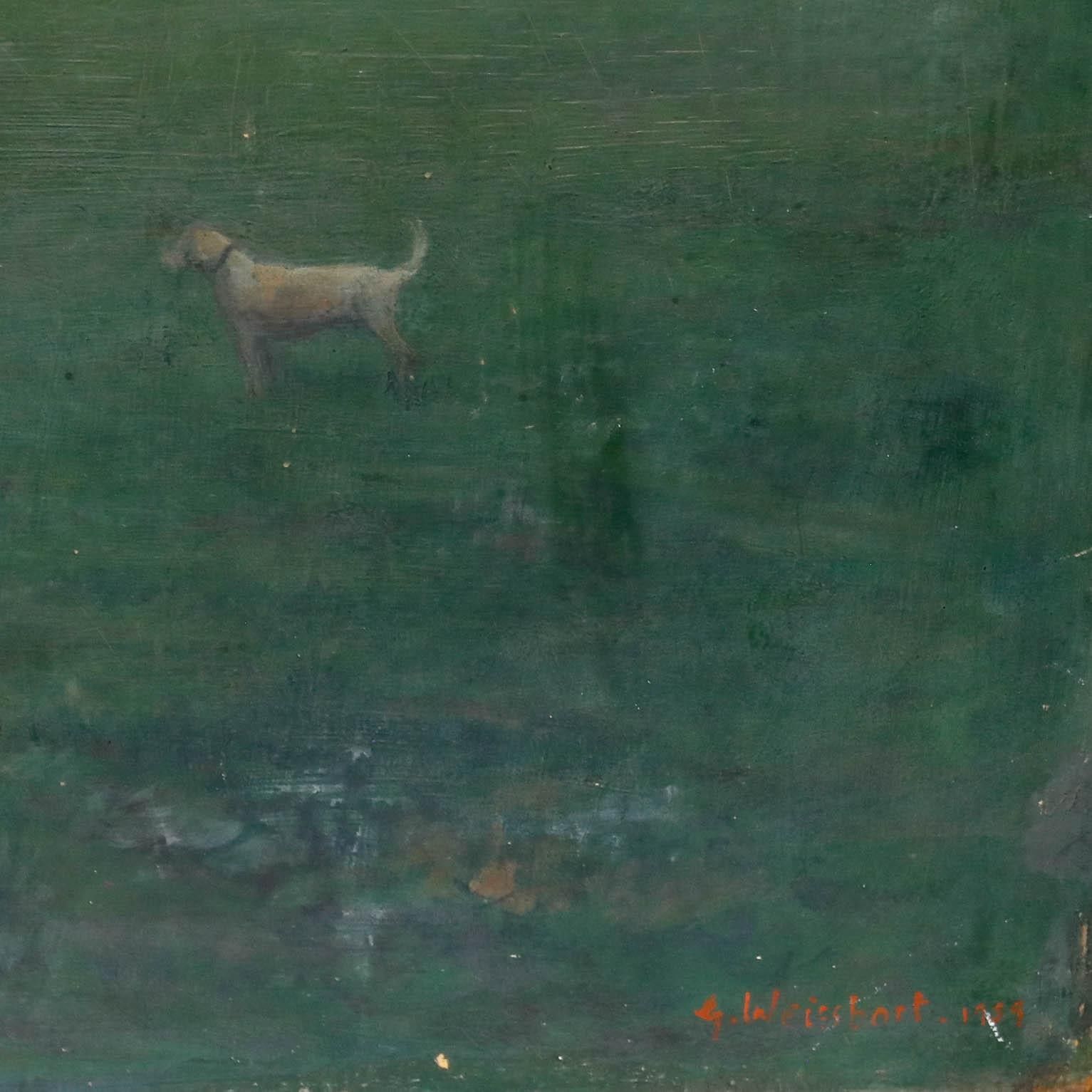 George Weissbort (1928 2013) 1959 Oil, The Playing Fields photo 350.0