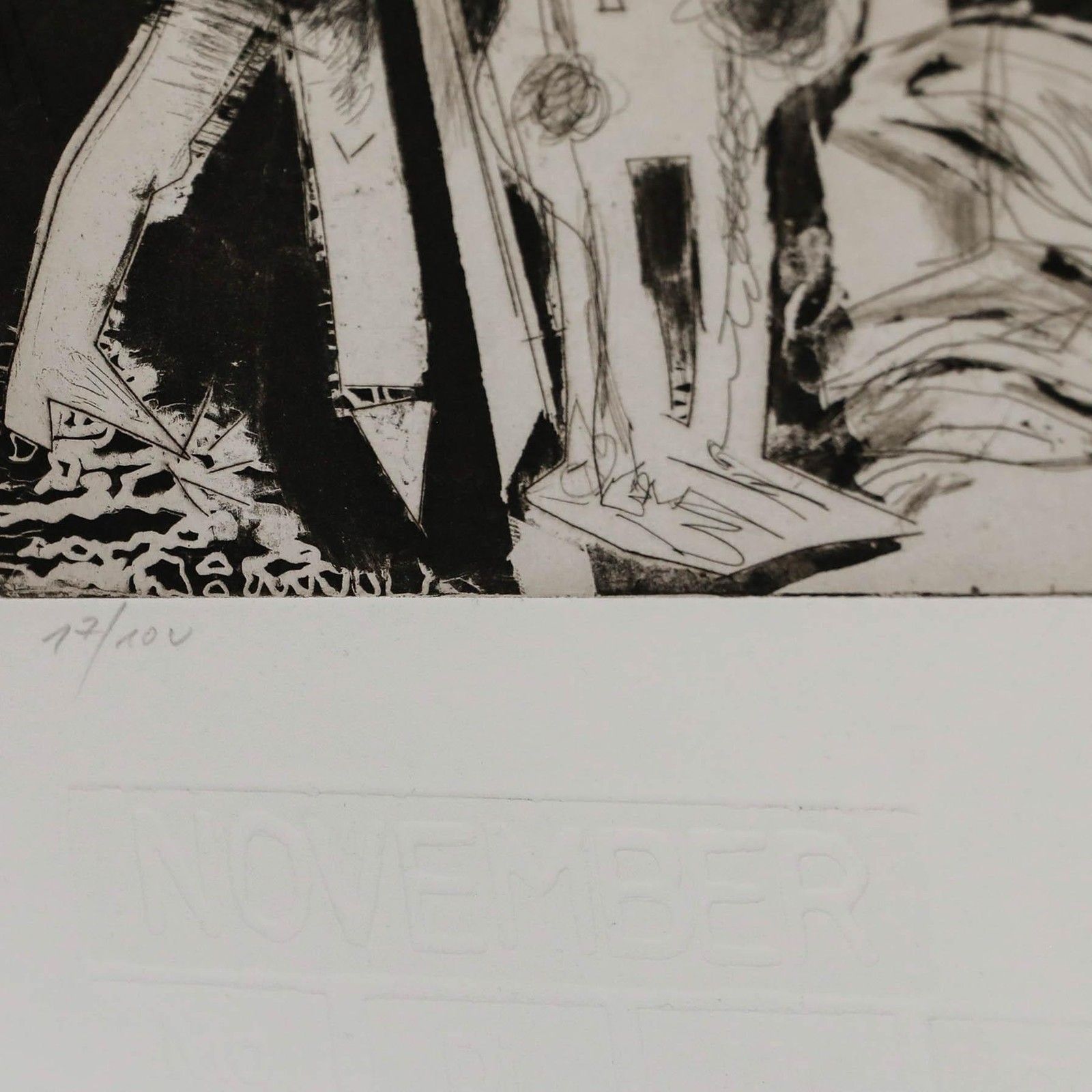 Peter Herbrich (B.1939) 1987 Etching, A Strange Encounter photo 145.0