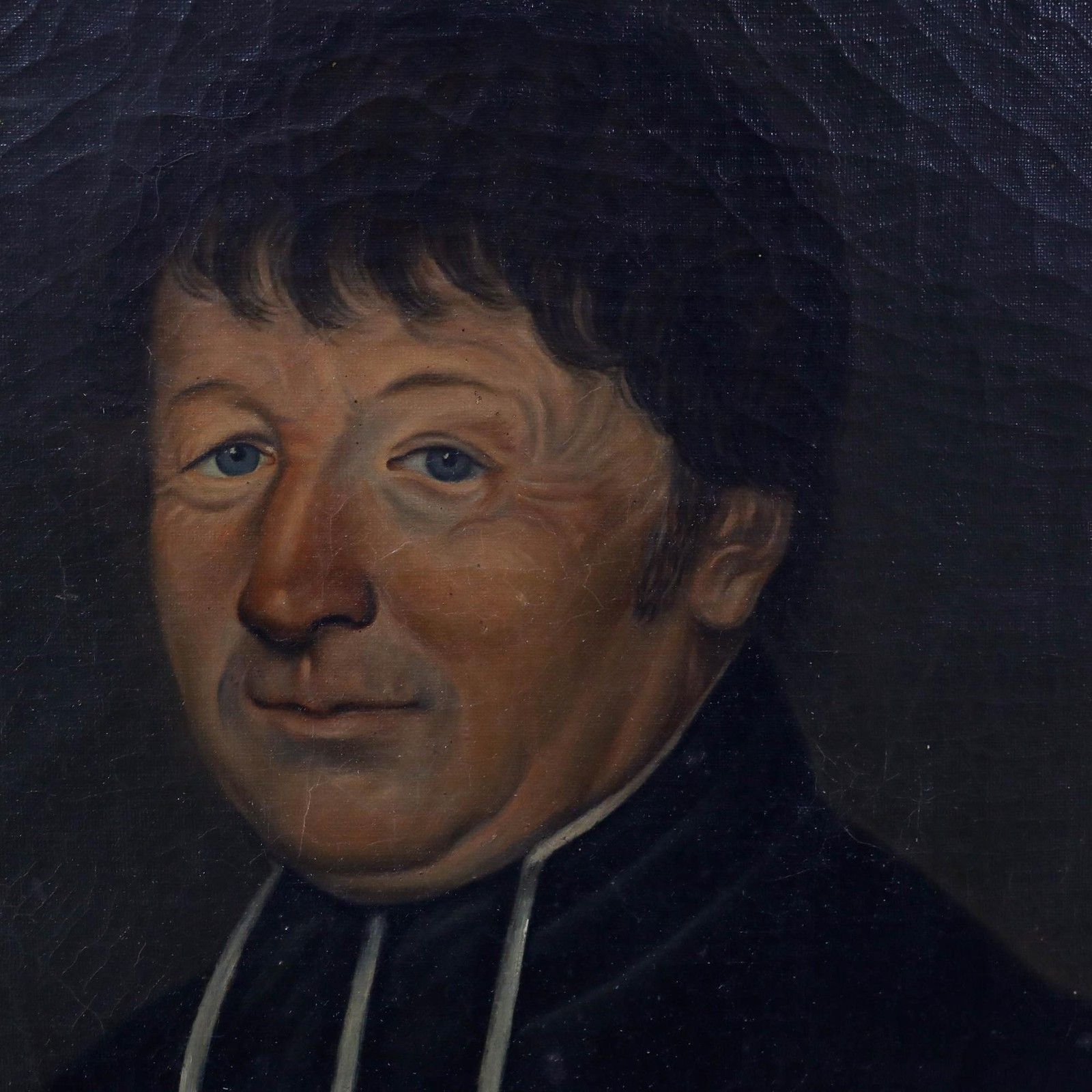 French School 19th Century Oil Portrait Of A Clergyman photo Art