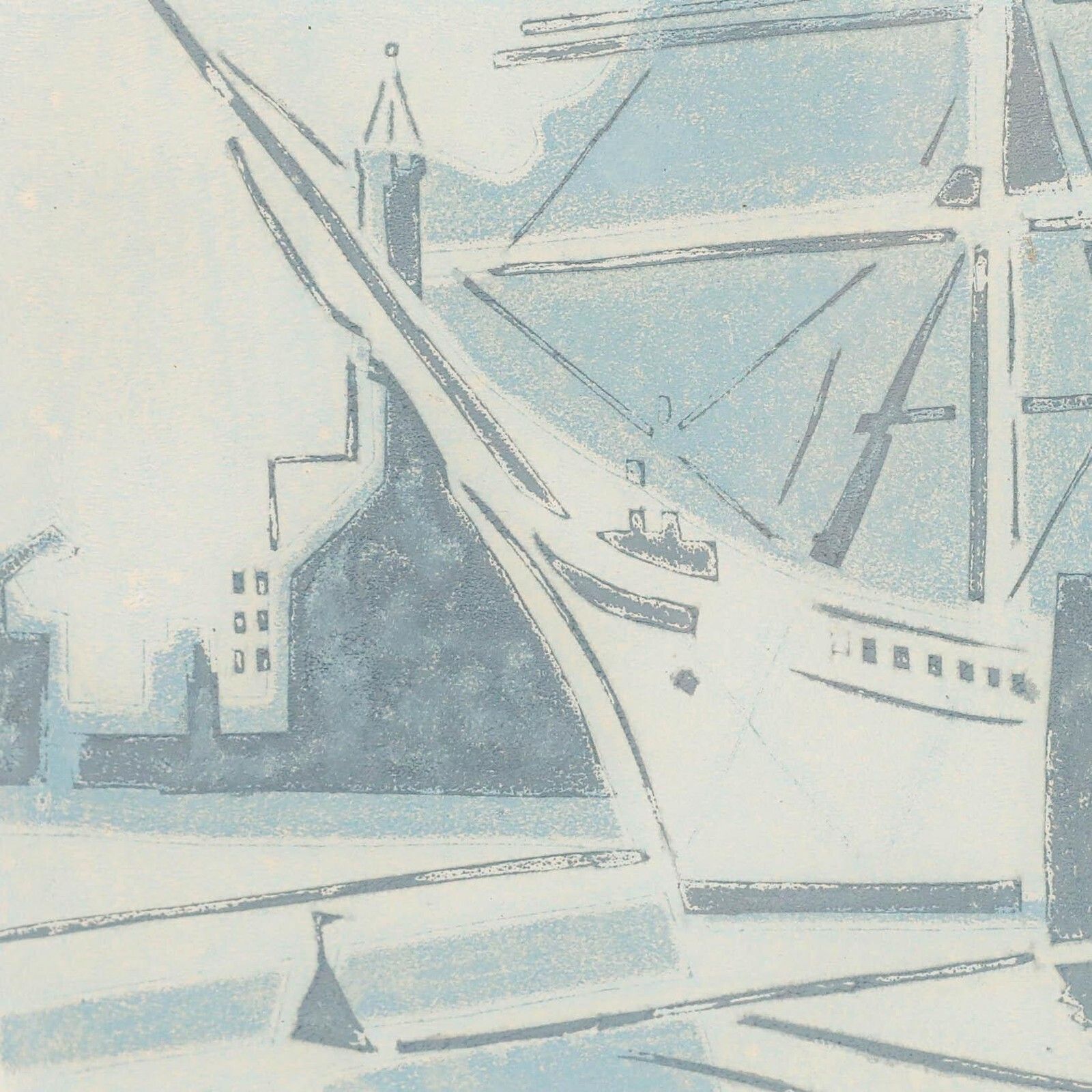 Paul Schmolling (1892 1965) Mid 20th Century Woodcut, View Of The Bow photo Art