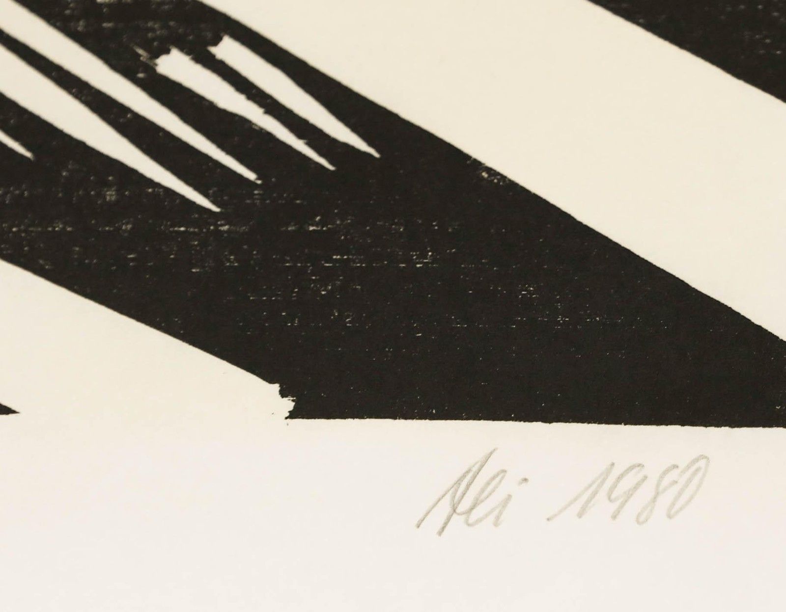 Ali Kurt Baumgarten (1914 2009) 1980 Woodcut, Woodland Landscape photo 225.0