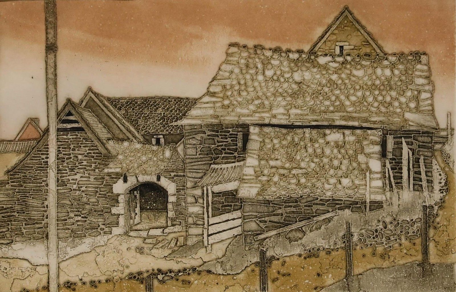 Valerie Thornton (1931 1991) 1988 Aquatint, Le Besset photo furniture
