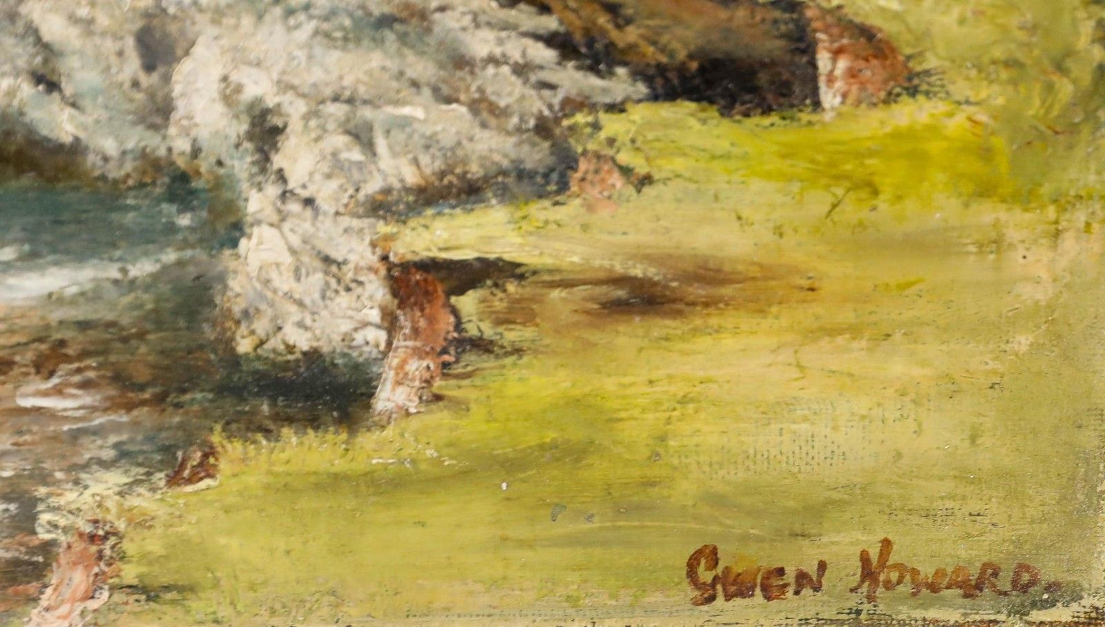 Gwen Howard 20th Century Oil, Flamborough photo vinterior