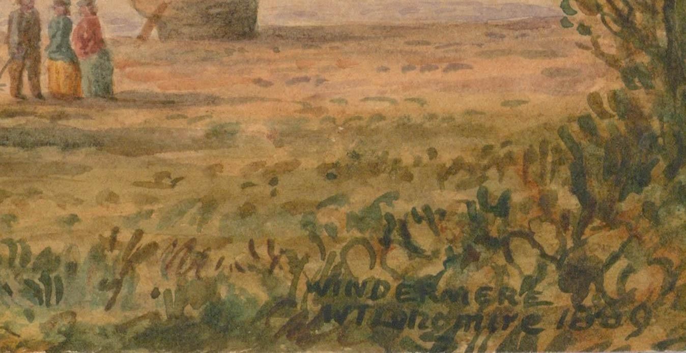William Taylor Longmire (1841 1914) 1869 Watercolour, Windermere photo Art