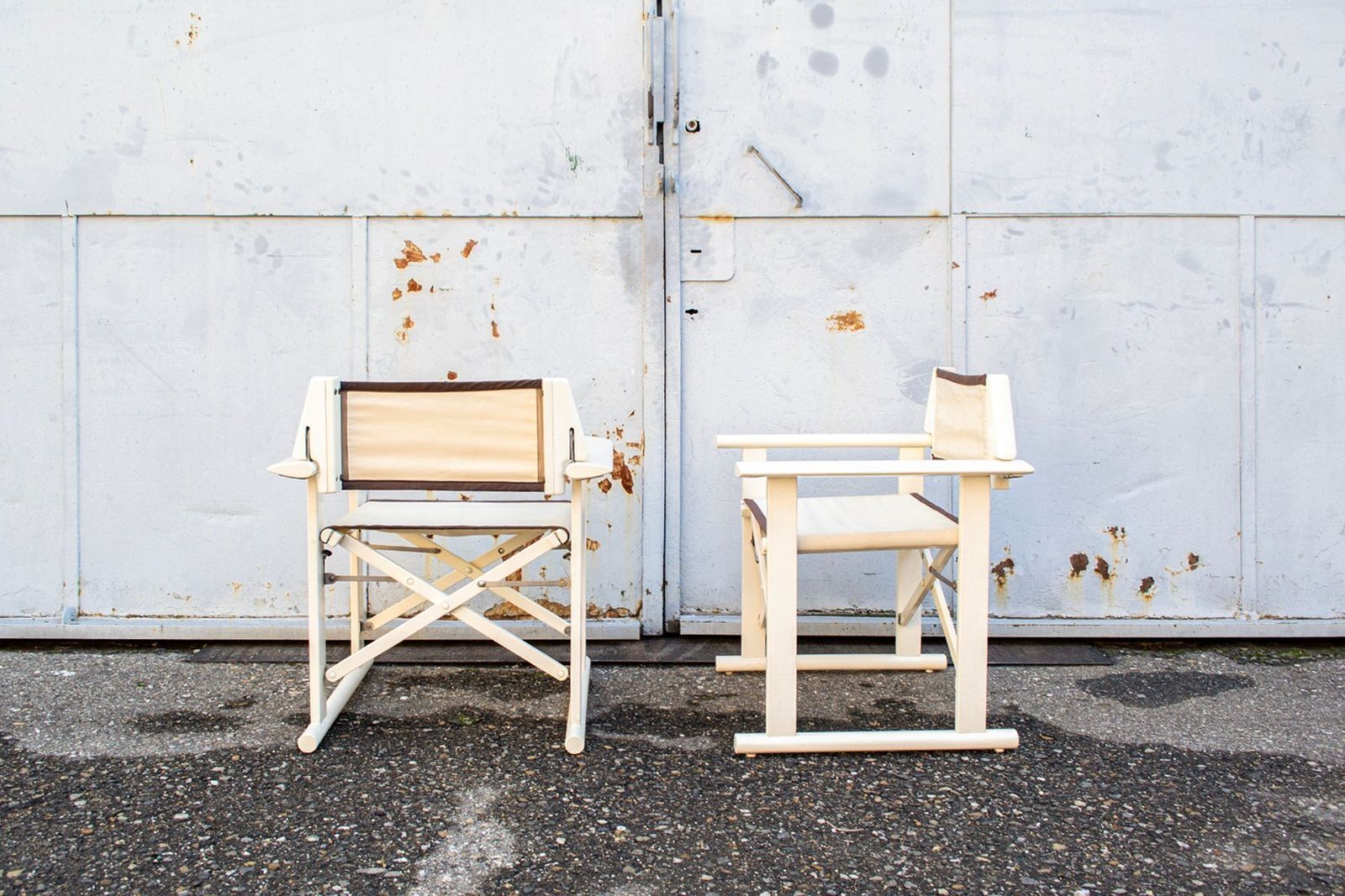 Folding Armchairs In Lacquered White Wood By Carlo Hauner For Fratelli Reguitti, 1968, Set Of 2 photo furniture