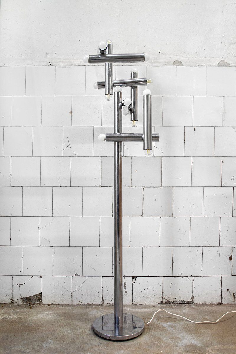 Italian 17 Light Floor Lamp By Goffredo Reggiani, 1970s