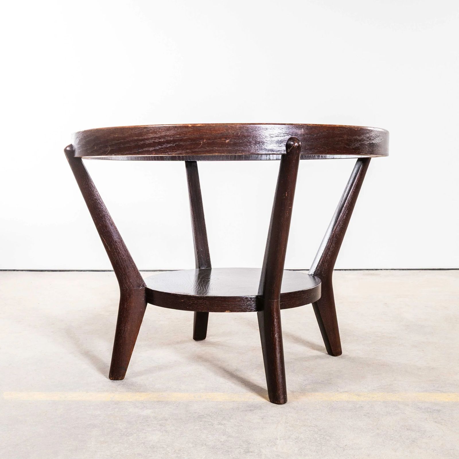 1950’s Round Glass Occasional Table By Kozelka And Kropacek For Interieur Praha photo Furniture