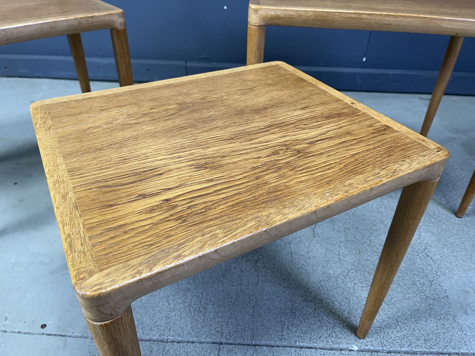 H.W. Klein. Bramin, Three Set Tables/Side Tables, Oak, 1960s, Denmark photo vinterior