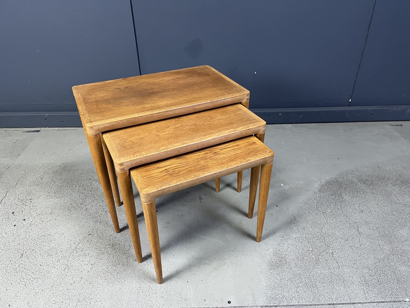 photo for sale H.W. Klein. Bramin, Three Set Tables/Side Tables, Oak, 1960s, Denmark