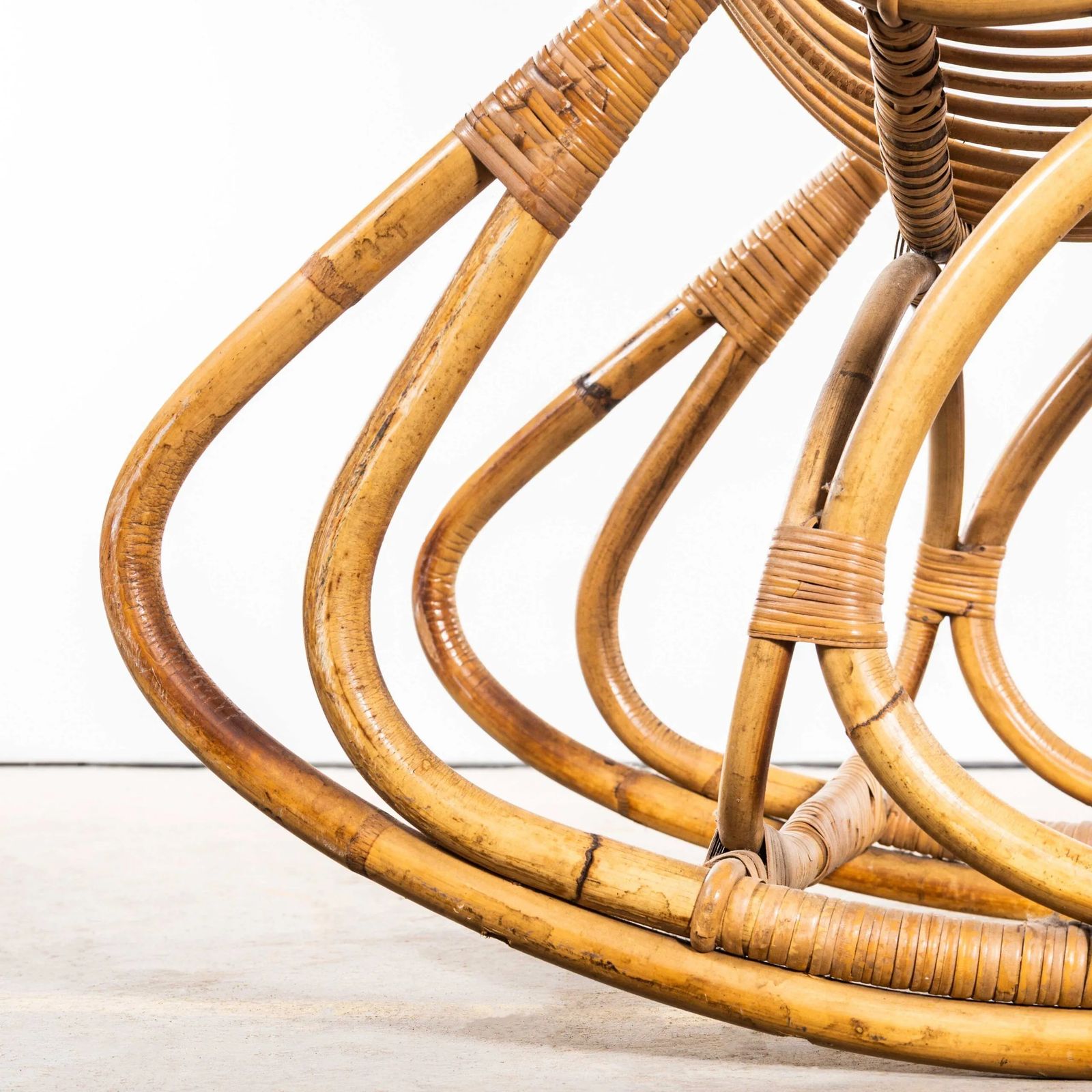 photo for sale 1960’s Original French Rattan Rocking Chair