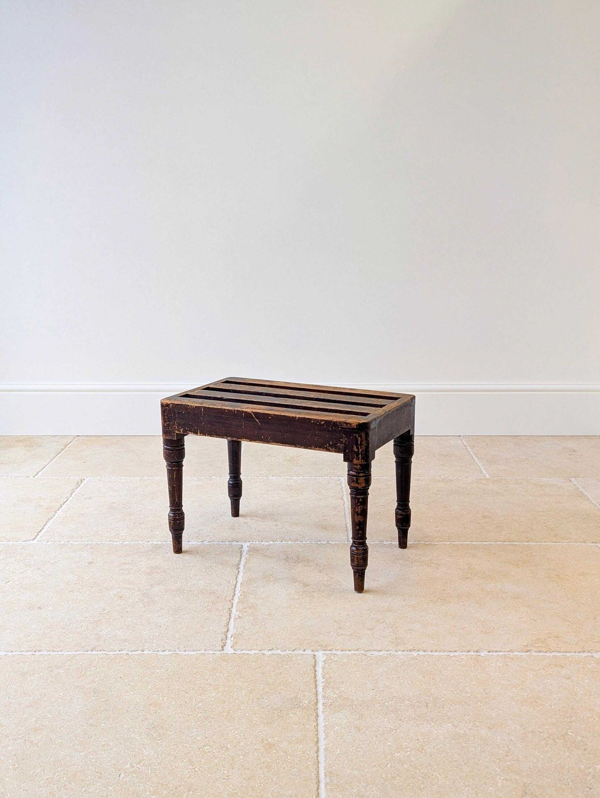 Antique Victorian Beech Luggage Stand By Brown & Lamont C.1870 photo Furniture