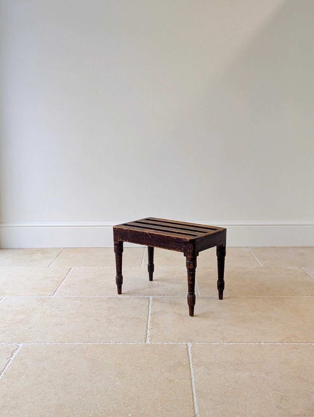 Antique Victorian Beech Luggage Stand By Brown & Lamont C.1870 photo vintage