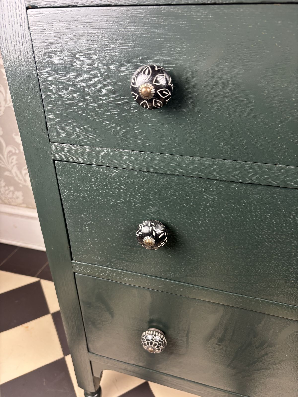 Solid English Oak Chest Of Drawers photo vinterior