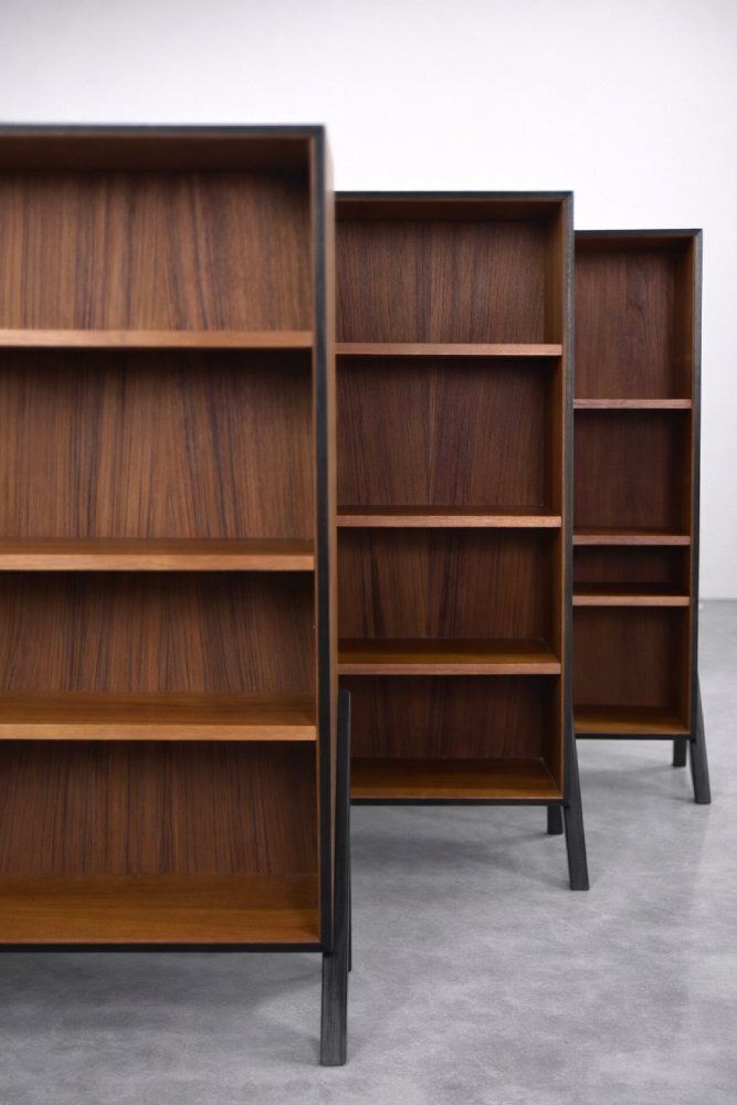 photo vinterior Mid Century Scandinavian Modern Teak Bookcase, 1960s