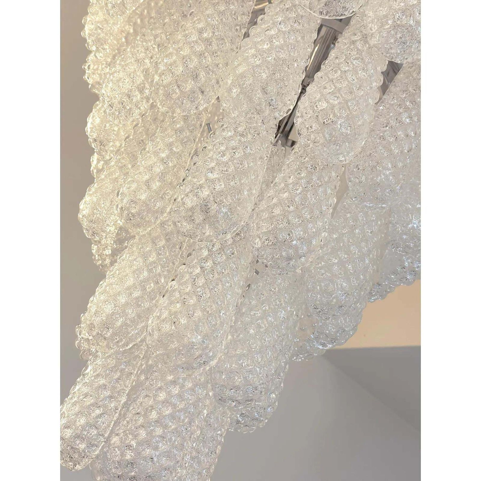 Mid Century Modern “Elegant Murano Glass ‘Conchiglie’ Chandelier – Venetian Masterpiece” photo 7489.0