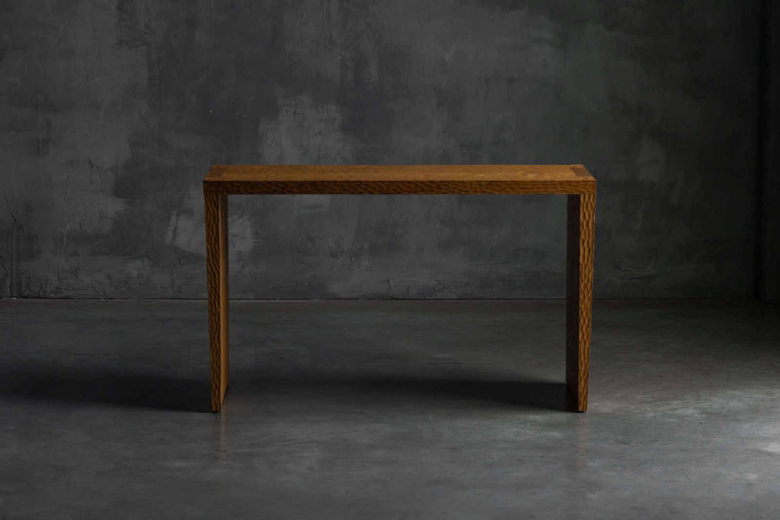 Hand Carved Oak Console Table, France, Early 21st Century photo Furniture